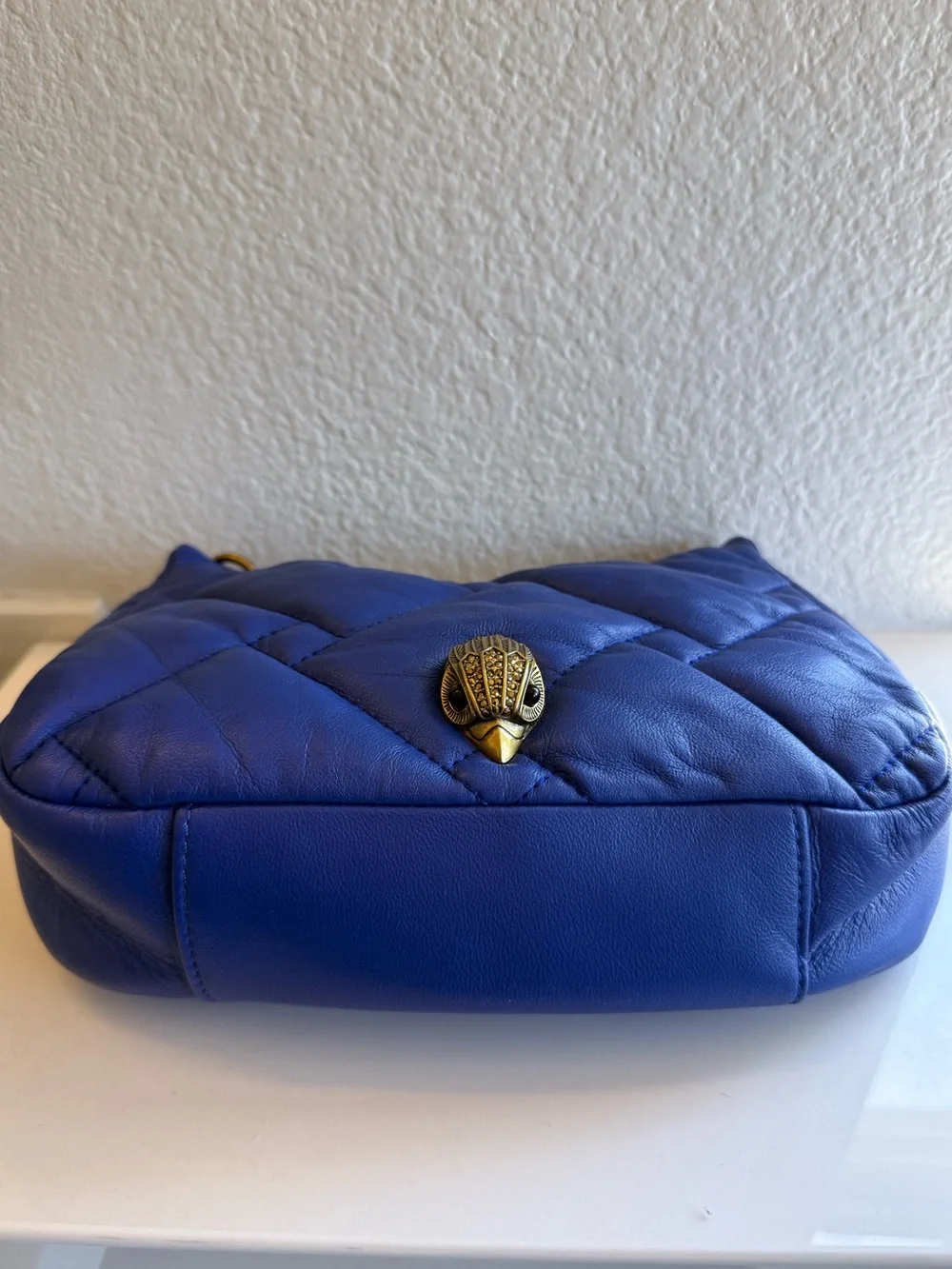 Kurt Geiger Quilted Leather Crossbody Purse With Coin Pouch